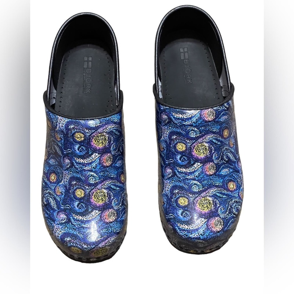 Bjork PROFESSIONAL Starry Leather Clogs Size 44 NEW - Picture 11 of 12